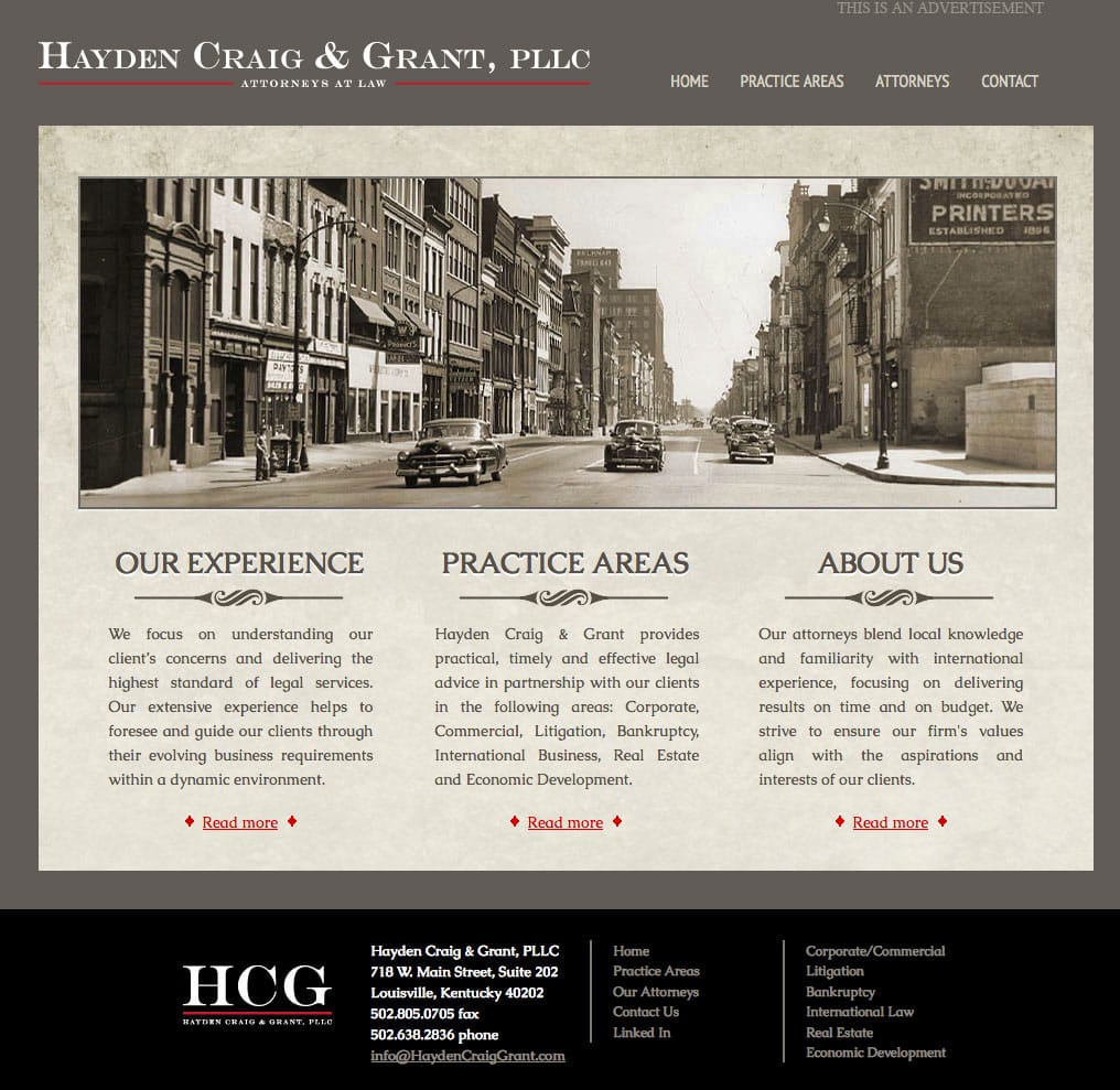Hayden Craig Grant Website