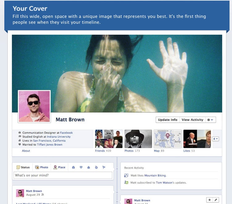 Facebook Timeline Louisville Website Development