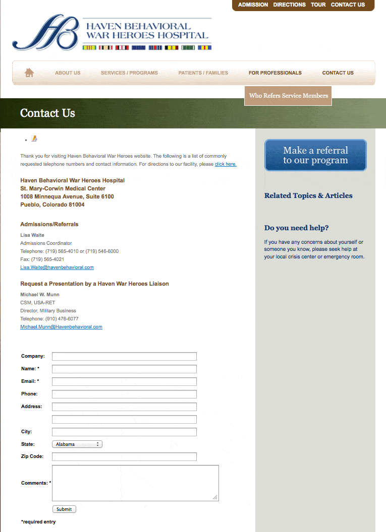 Louisville Kentucky Fort Knox military website development