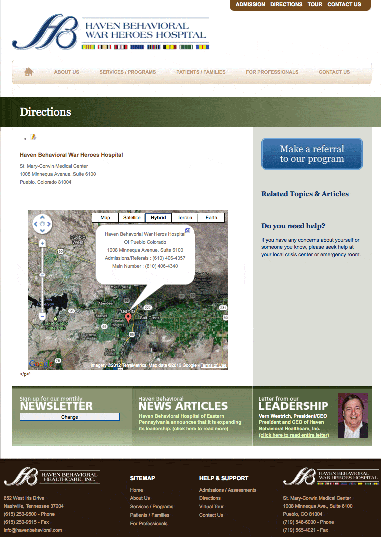 Military website development interactive Kentucky
