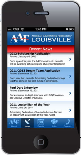 Mobile App Louisville Smartphone Android Iphone AAF