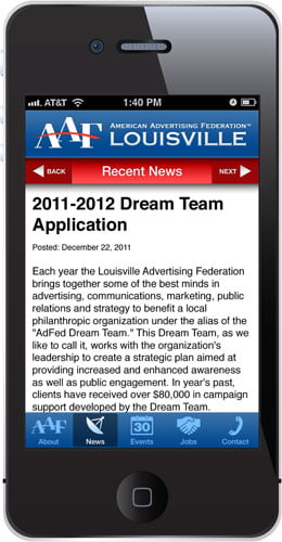 Mobile App Louisville Smartphone Android Iphone AAF