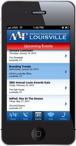 Mobile App Louisville Smartphone Android Iphone AAF
