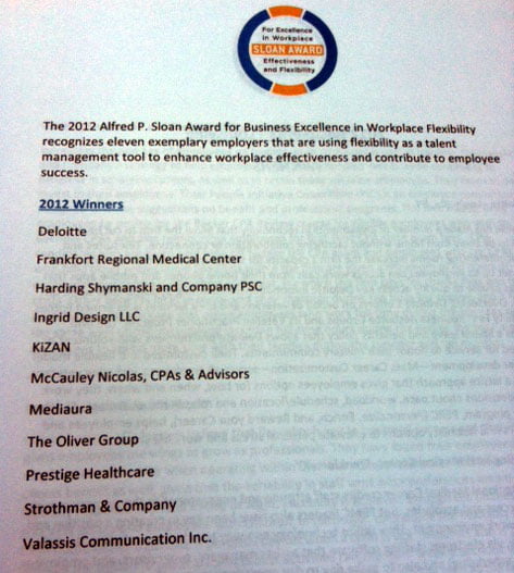 2012 Alfred P. Sloan Award