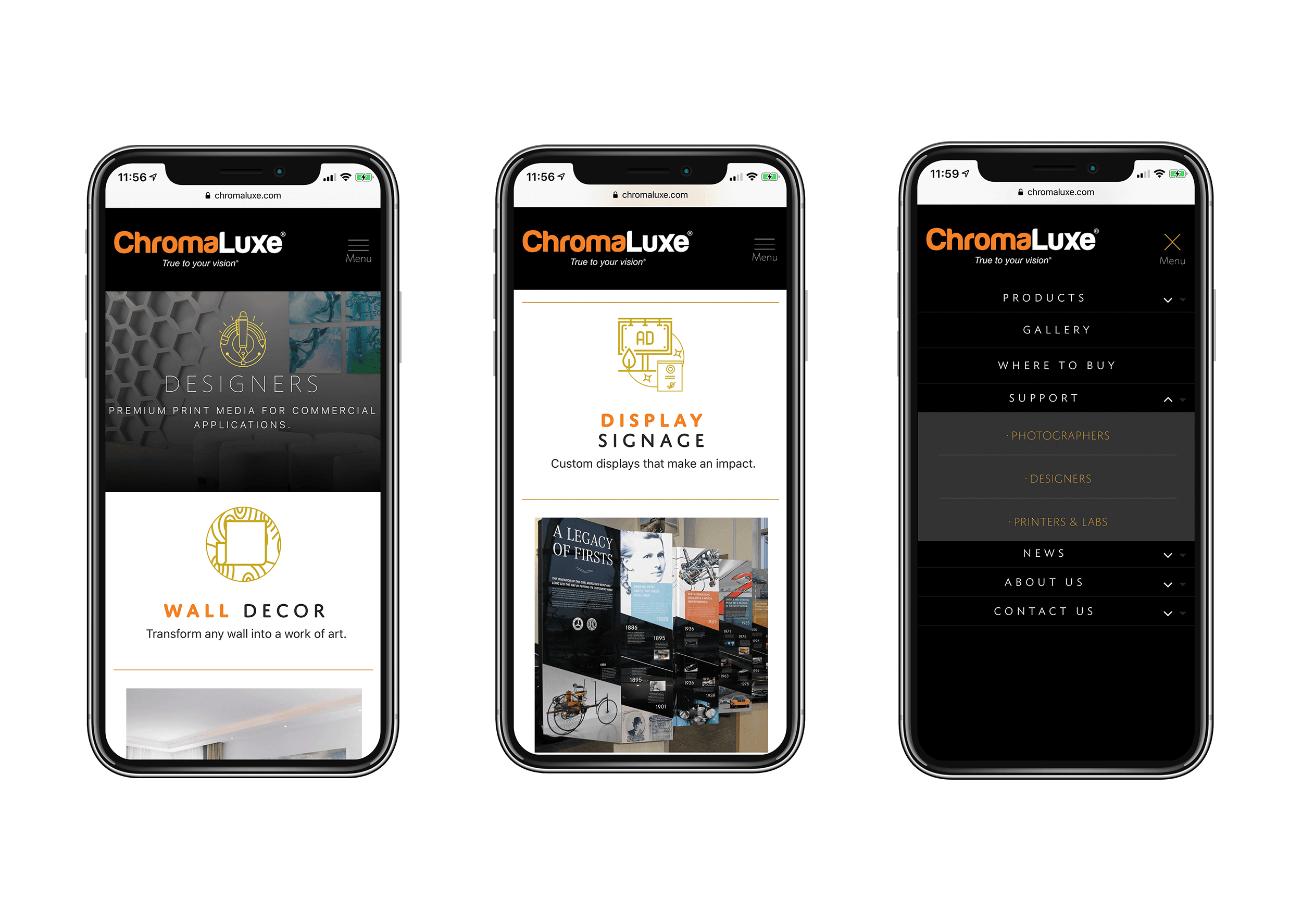 Chromaluxe Mobile Mockups