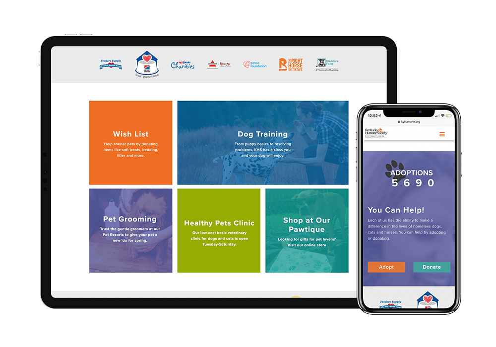 KY Humane Society - Landing Page Mockup