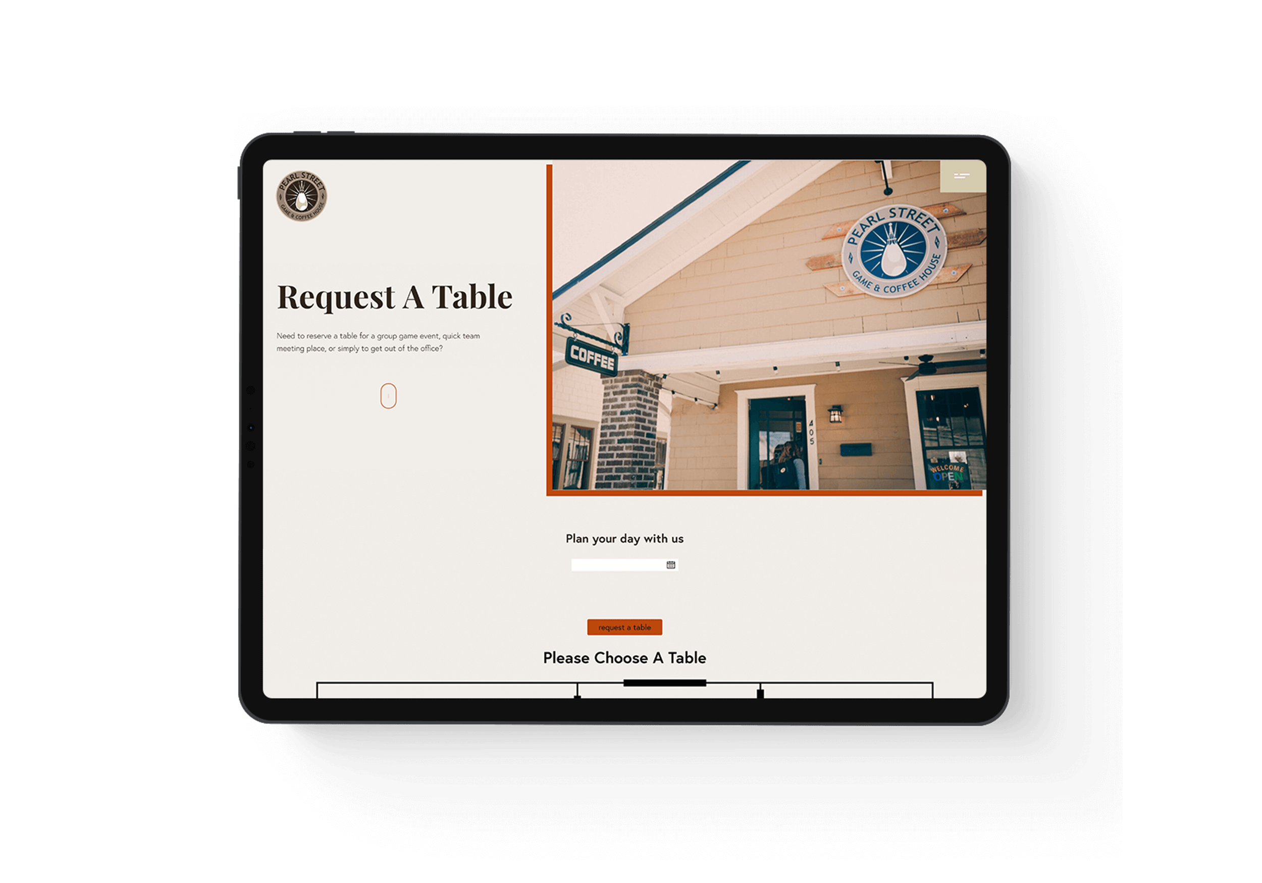 Pearl Street Game & Coffee House - Request A Table